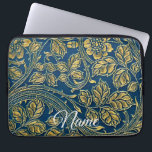 Golden Blue Elegance Laptop Sleeve<br><div class="desc">Keep your gadgets organized and protected with this durable,  stylish,  and customizable electronics bag,  designed for travel,  work,  and everyday use with ample storage for cables,  chargers,  and accessories.</div>