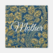 Golden Blue Elegance  Magneet (Voorkant)