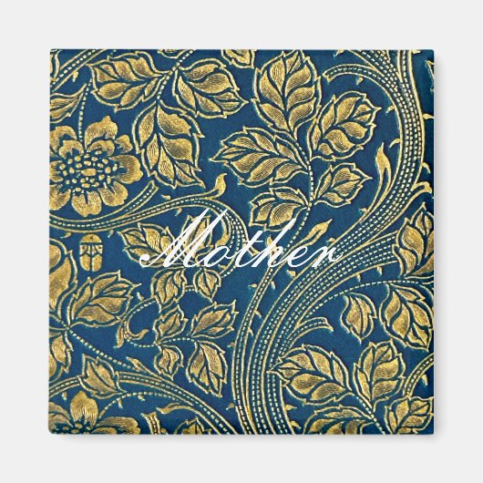 Golden Blue Elegance Magneet (Voorkant)