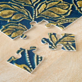 Golden Blue Elegance Puzzel (Zijkant)