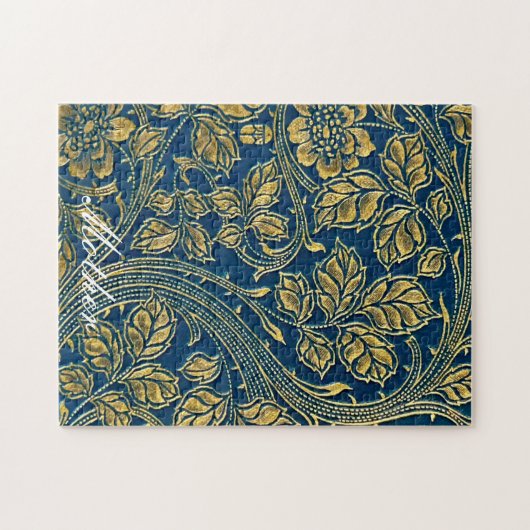 Golden Blue Elegance Puzzel Legpuzzel (Horizontaal)