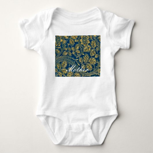 Golden Blue Elegance Romper (Voorkant)