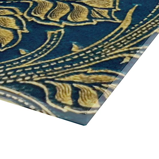 Golden Blue Elegance snijplank (Hoek)