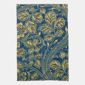 Golden Blue Elegance Theedoek (Verticaal)