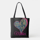 Golden Blue Elegance  Tote Bag (Achterkant)