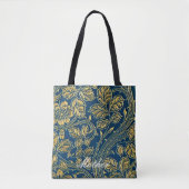Golden Blue Elegance Tote Bag (Voorkant)