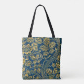 Golden Blue Elegance Tote Bag (Achterkant)