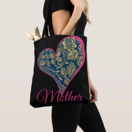 Golden Blue Elegance  Tote Bag