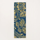 Golden Blue Elegance Yogamat (Achterkant)