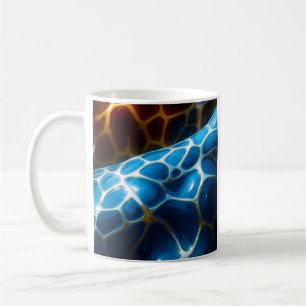 Golden Blue Giraffes Koffiemok