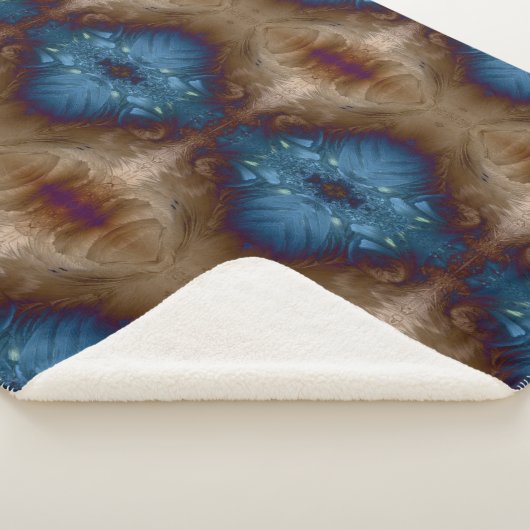 Golden Blues Sherpa Deken (3/4)