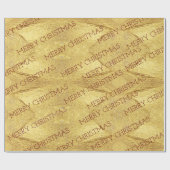 Golden blush- en bruinkrijksgewijs kerstpapier cadeaupapier (Vlak)