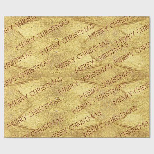 Golden blush- en bruinkrijksgewijs kerstpapier cadeaupapier (Vlak)
