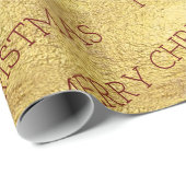 Golden blush- en bruinkrijksgewijs kerstpapier cadeaupapier (Rol Hoek)