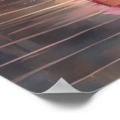 Golden Blush Flamingo Elegance Poster (Hoek)