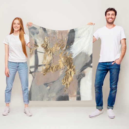 Golden Blush Fleece Deken (In situ)
