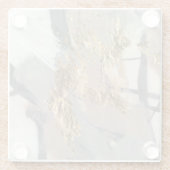 Golden Blush Glazen Onderzetter (Achterkant)