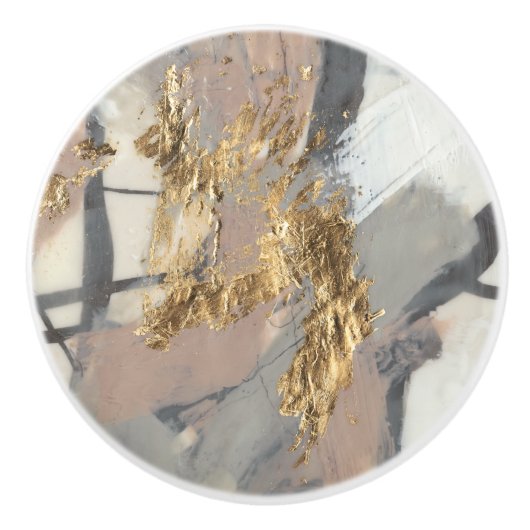 Golden Blush Keramische Knop (Voorkant)