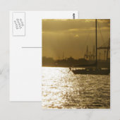 Golden Boat Light Briefkaart (Voorkant / Achterkant)