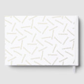 Golden Bobby Pin Pattern Hair Salon Gastenboek (Achterkant)