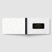 Golden Bobby Pin Pattern Hair Salon Gastenboek (Volledig)