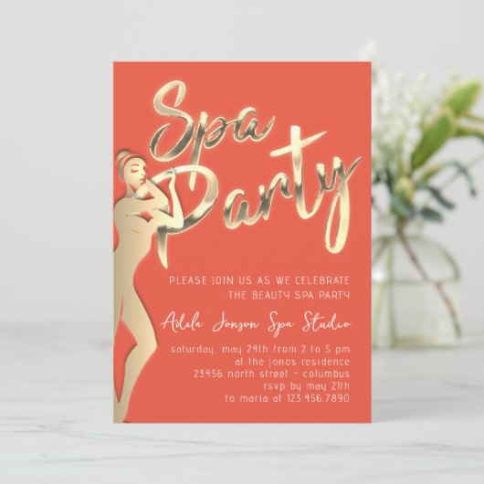 Golden Body SPA Direct Download Coral Kaart (Staand voorkant)