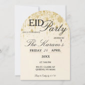 Golden Boho elegant Eid Party Invitation Card Kaart (Voorkant)