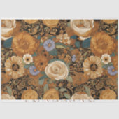 Golden Boho Garden Floral Tissuepapier (Voorkant)