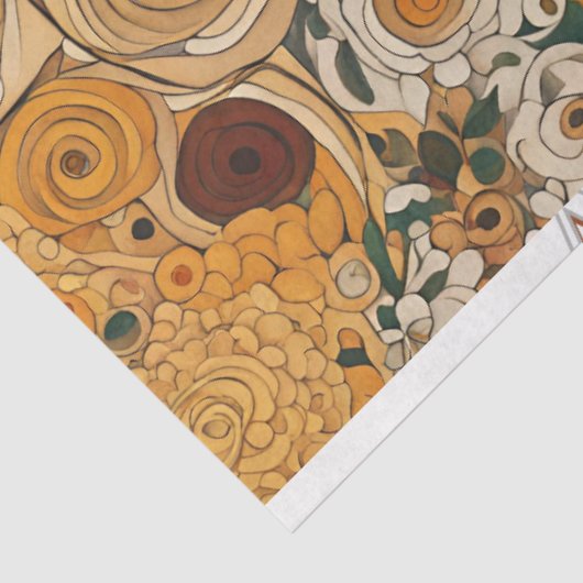 Golden Boho Garden Floral Tissuepapier (Detail)