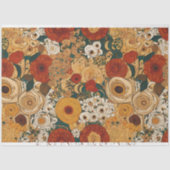 Golden Boho Garden Floral Tissuepapier (Voorkant)