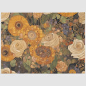 Golden Boho Garden Floral Tissuepapier (Voorkant)