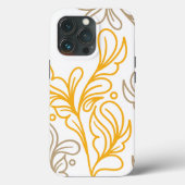 Golden Boho Leaf Design Case-Mate iPhone Case (Achterkant)