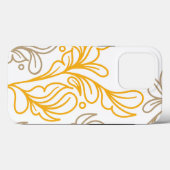 Golden Boho Leaf Design Case-Mate iPhone Case (Achterkant (horizontaal))