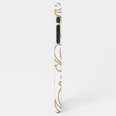 Golden Boho Leaf Design iPhone Hoesje (Linkerkant)