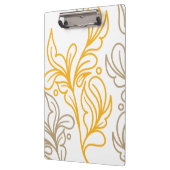 Golden Boho Leaf Design Klembord (Links)