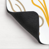 Golden Boho Leaf Design Muismat (Hoek)