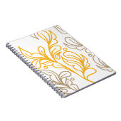 Golden Boho Leaf Design Notitieboek (Rechterzijde)