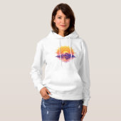 Golden Boho Mandala Sun Mountain Sunset Reflection Hoodie (Voorkant volledig)