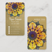 Golden Boho Mandala Visitekaartje (Voorkant / Achterkant)