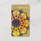 Golden Boho Mandala Visitekaartje (Achterkant)