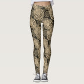 Golden Boho Mandalas Leggings (Voorkant)