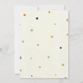 Golden Boho Rainbow Baby shower Uitnodiging (Achterkant)