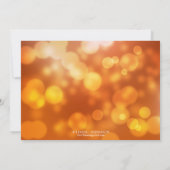 Golden bokeh blij nieuwjaarfeest kaart (Achterkant)