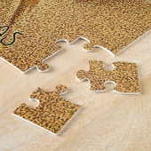 Golden Bokeh kerstman Legpuzzel (Zijkant)