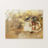 Golden Bokeh kerstman Legpuzzel (Horizontaal)