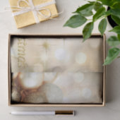 Golden Bokeh Ornament Balls & Stars Kerstmis Tissuepapier (Geschenk)