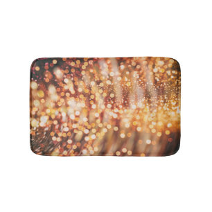 Golden Bokeh speelt licht Badmat