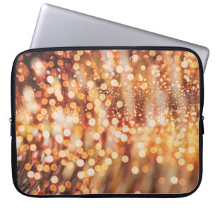 Golden Bokeh speelt licht Laptop Sleeve