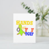 Golden Boo. Girly TGIF Bedankt God zij zijn vrijda Briefkaart (Staand voorkant)