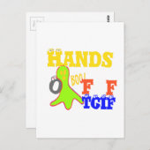 Golden Boo. Girly TGIF Bedankt God zij zijn vrijda Briefkaart (Voorkant / Achterkant)